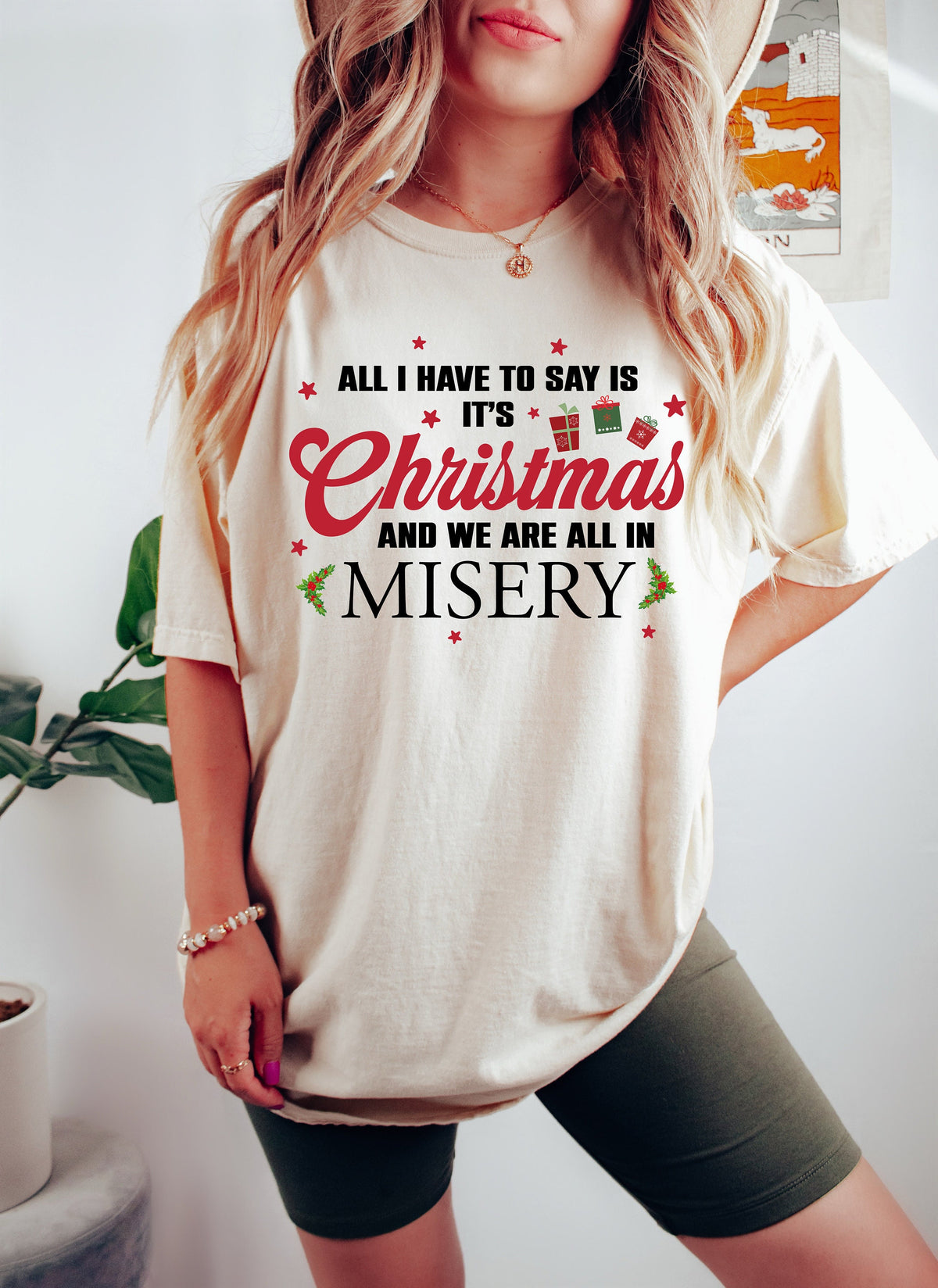 It's Christmas & We're All In Misery Shirt - Funny Christmas Tee