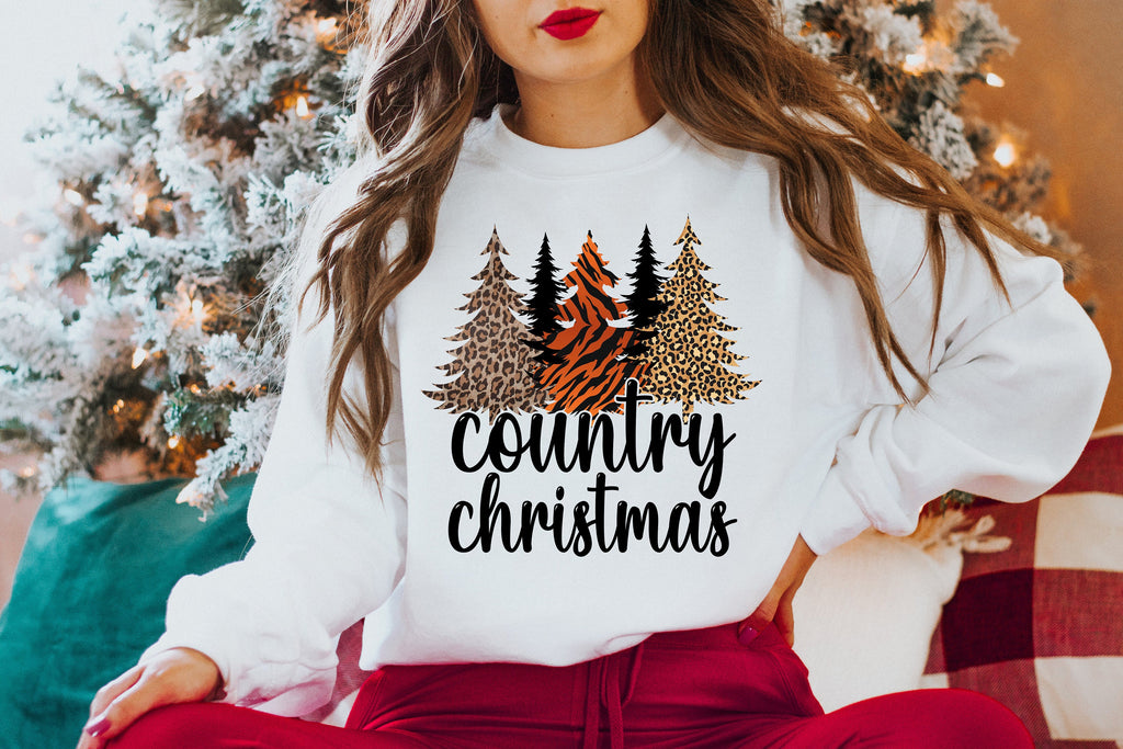 Western Christmas Sweatshirt: Country Holiday Sweater