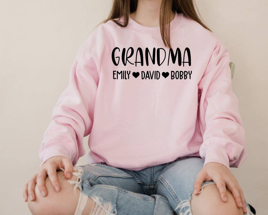 Personalized Nana Shirt: Grandchildren Names, Grandma Gift