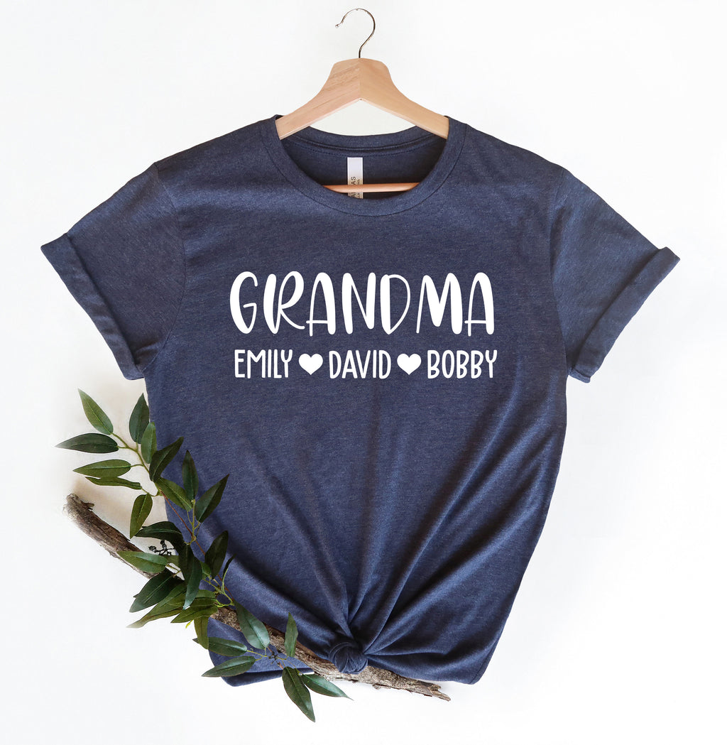 Personalized Nana Shirt: Grandchildren Names, Grandma Gift