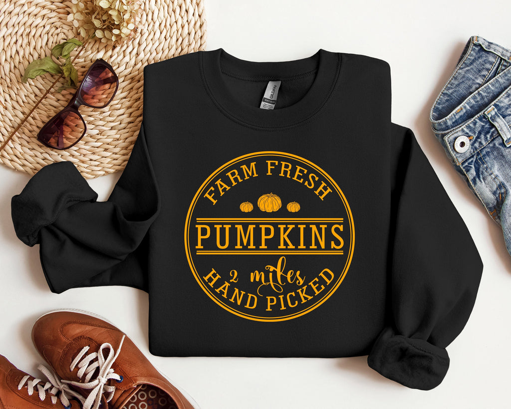 Farm Fresh Pumpkin Shirt: Thanksgiving Autumn T-Shirt