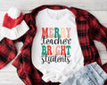 Merry Teacher Bright Students Christmas T-Shirt