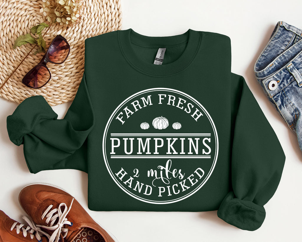 Farm Fresh Pumpkin Shirt: Thanksgiving Autumn T-Shirt