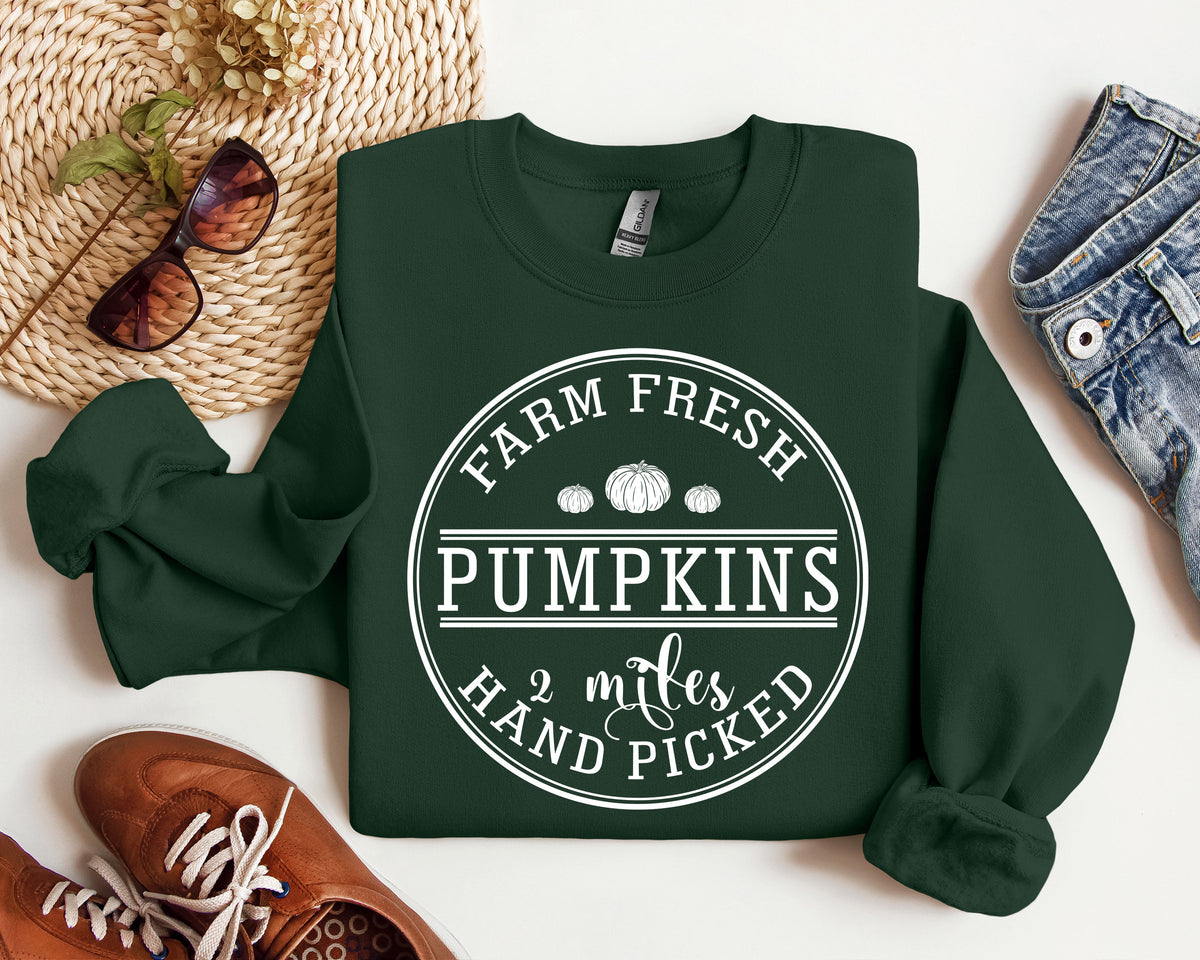 Farm Fresh Pumpkin Shirt: Thanksgiving Autumn T-Shirt