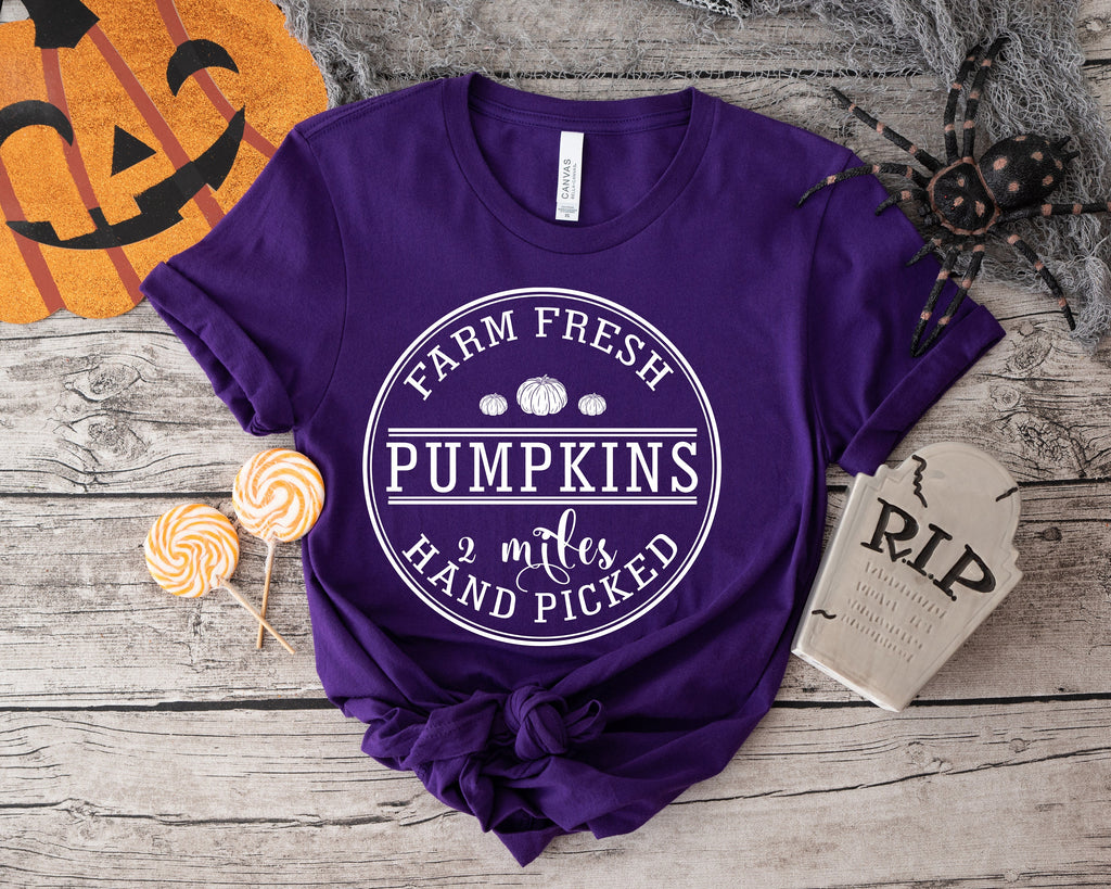 Farm Fresh Pumpkin Shirt: Thanksgiving Autumn T-Shirt