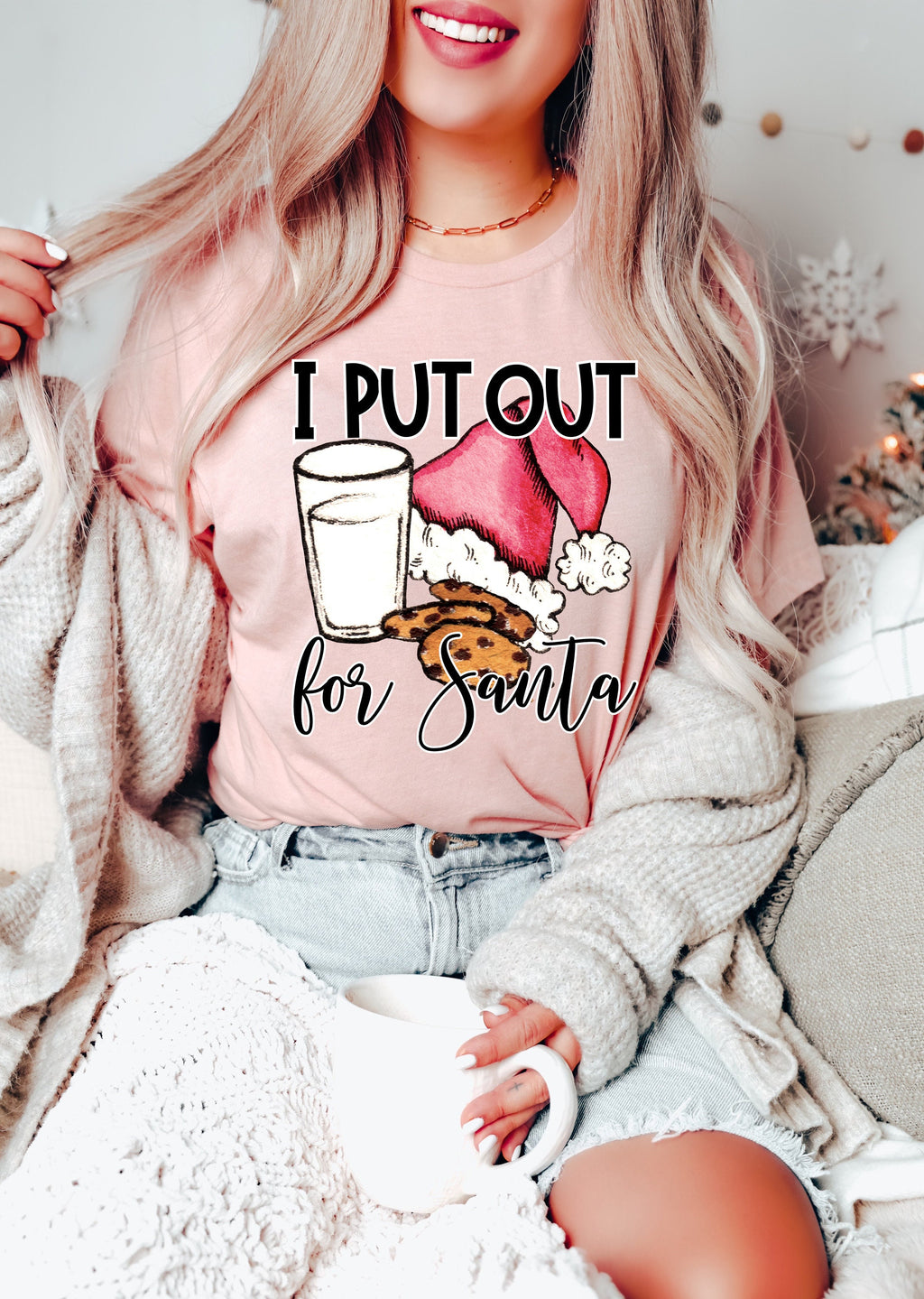 Funny Christmas Shirt: I Put Out For Santa, Holiday Tee