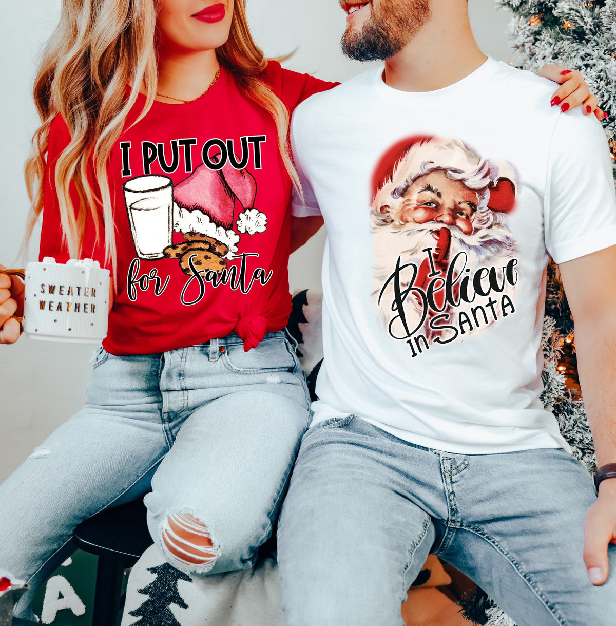 Funny Christmas Shirt: I Put Out For Santa, Holiday Tee
