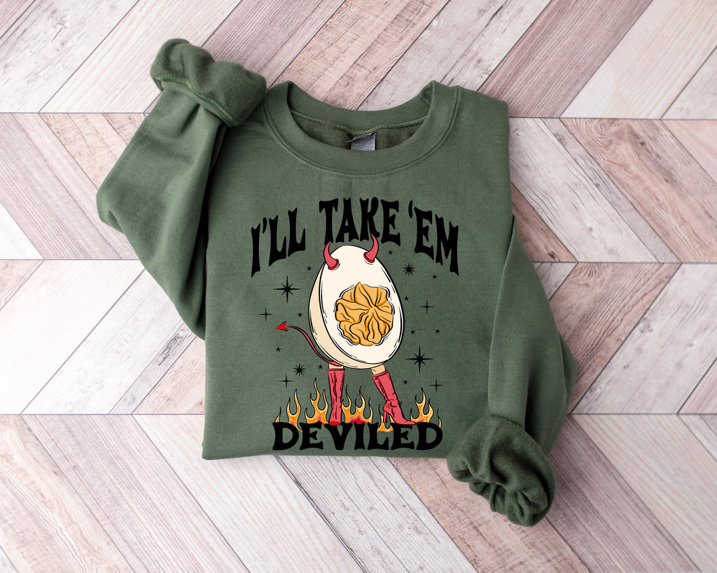 Deviled Egg Thanksgiving Shirt: Funny Holiday Sweatshirt