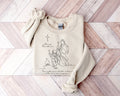 Nativity Christmas Sweatshirt: 'For Unto Us a Child is Born' Faith Shirt