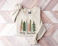 Pink Christmas Tree Shirt: Watercolor Holiday Cozy Tee