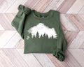 Mountain Pine Tree Sweatshirt: Camp Outdoors Nature Shirt