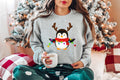 Christmas Penguin Shirt: Santa Hat Holiday Tee