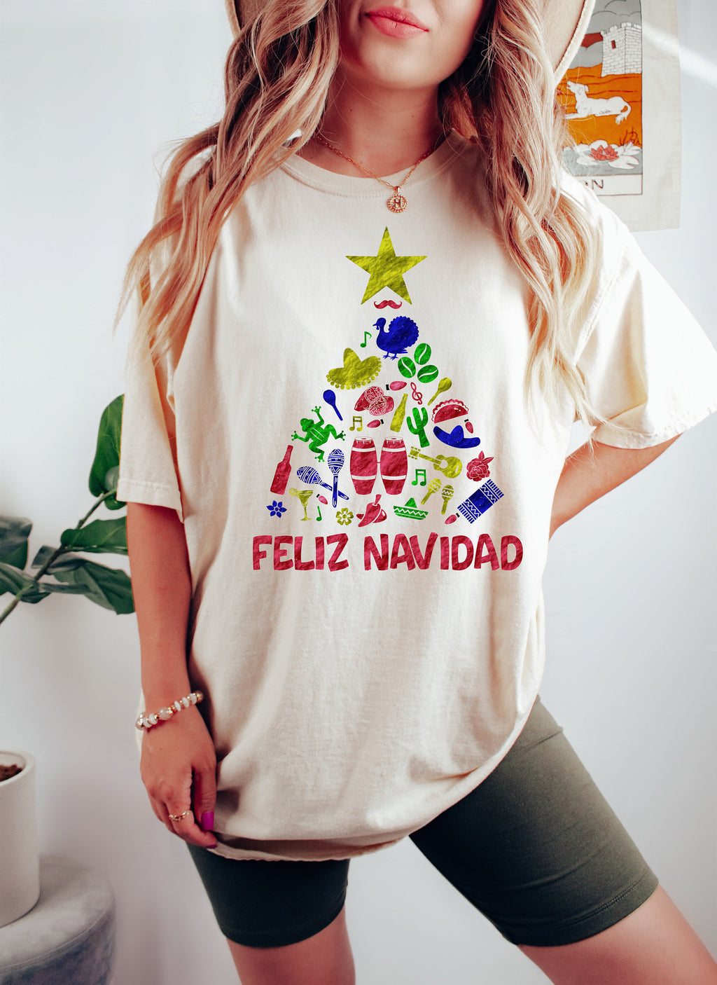 Feliz Navidad Shirt: Boricua Christmas Tree, Latino Holiday