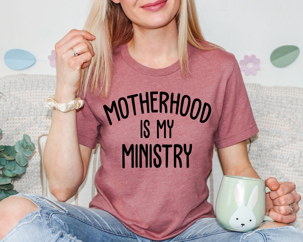 Motherhood Is My Ministry Sweatshirt - Christian Mom Life Hoodie
