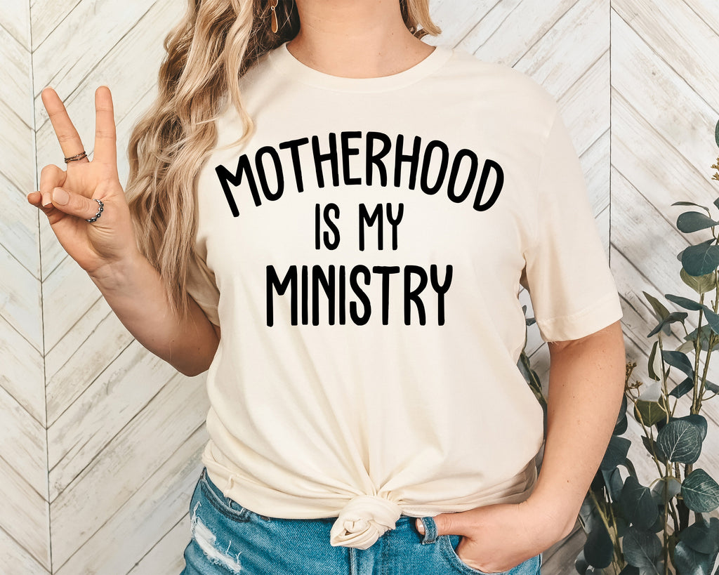 Motherhood Is My Ministry Sweatshirt - Christian Mom Life Hoodie