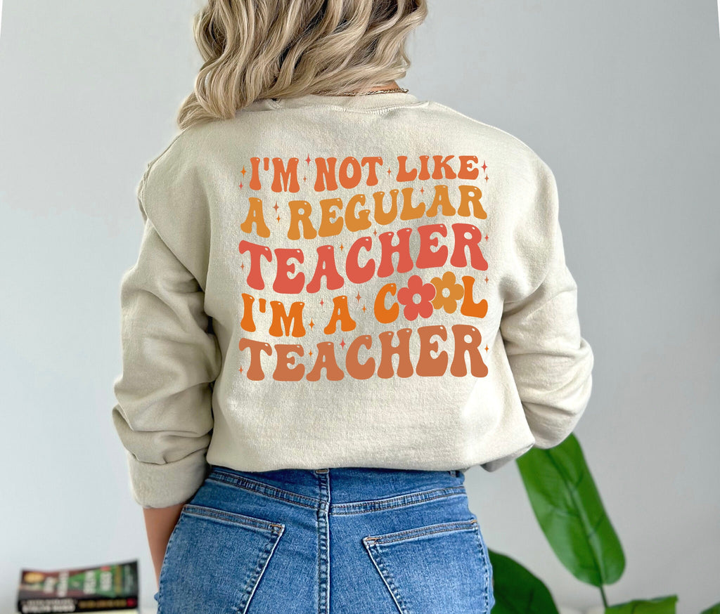 Custom Teacher Sweatshirt, Cool Teacher Shirt, Back To School