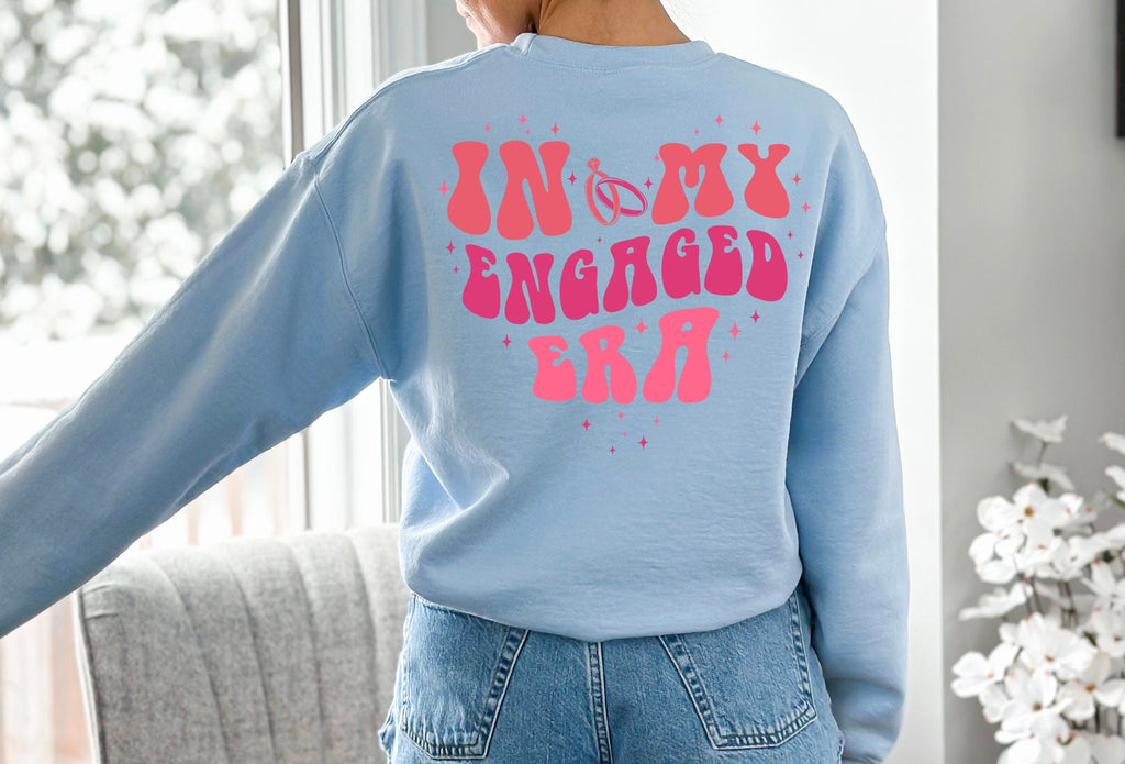 In My Engaged Era Shirt: Custom Bride Gift, Bridal Shower Tee