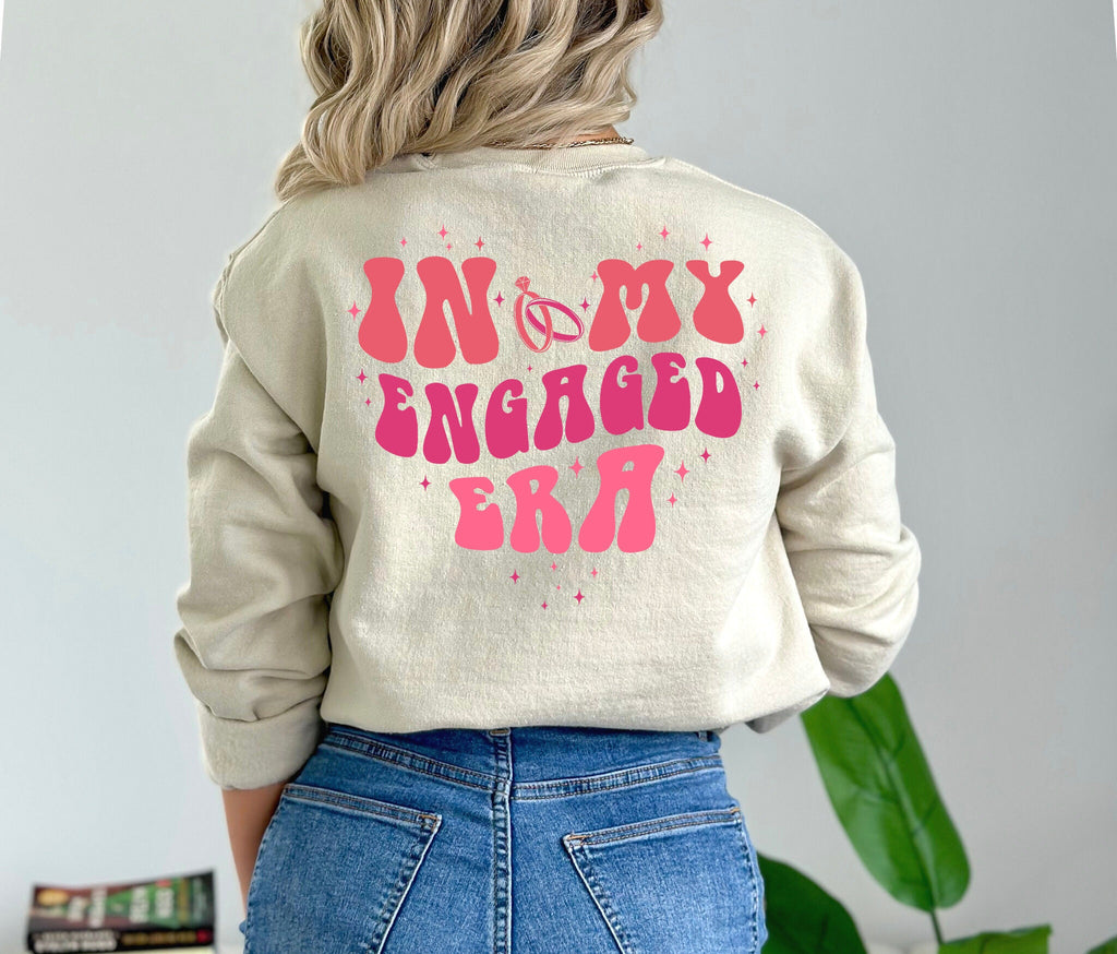 In My Engaged Era Shirt: Custom Bride Gift, Bridal Shower Tee