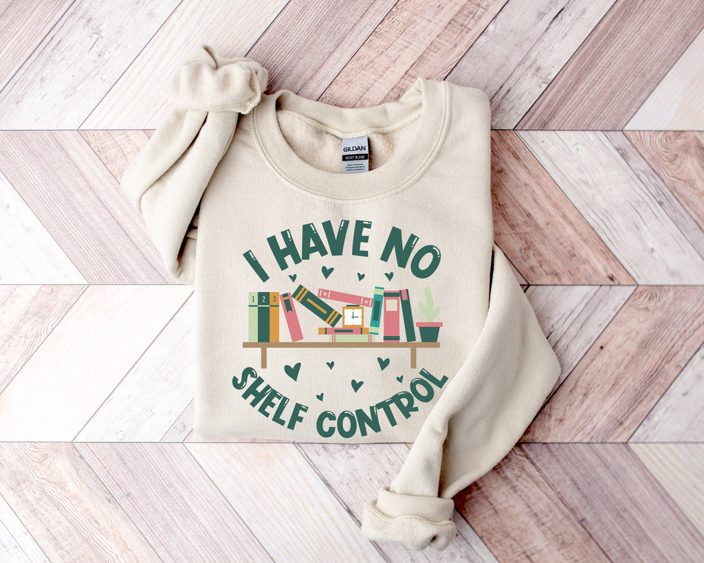 I Have No Shelf Control T-Shirt: Bookworm Librarian Gift