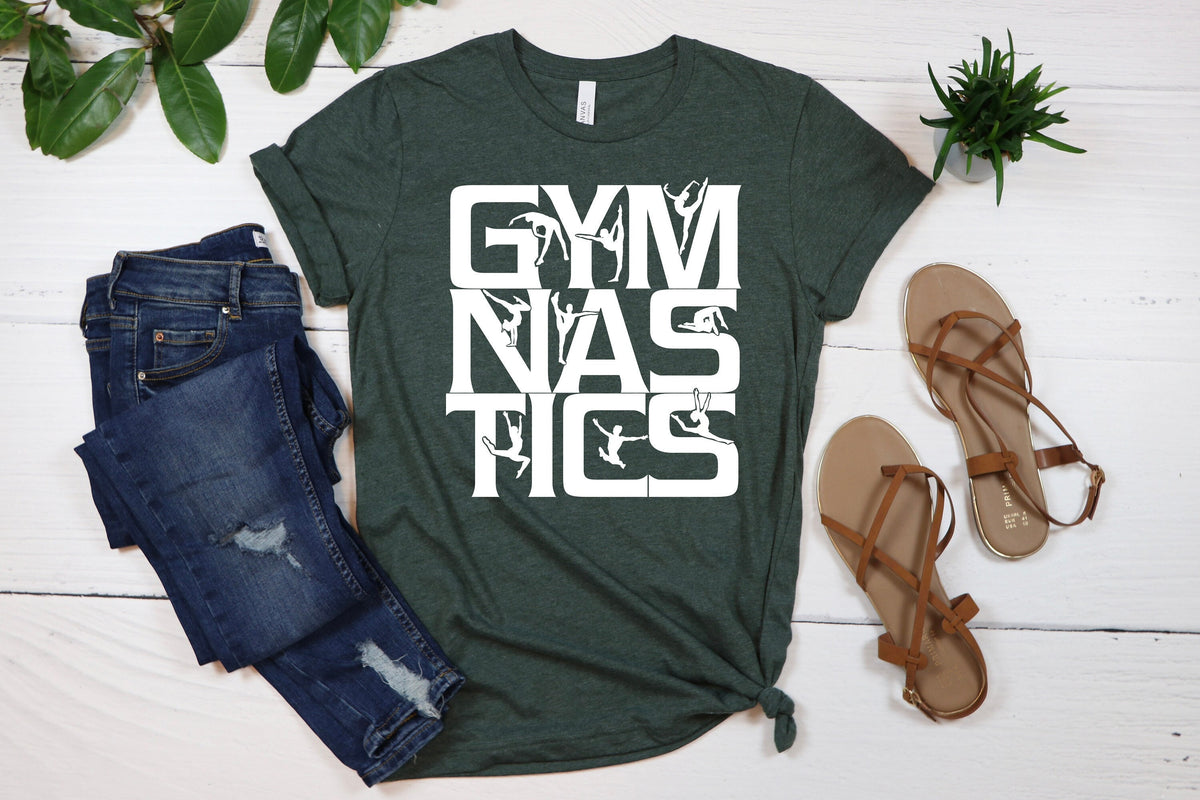 Gymnastics Lover T-Shirt: Gymnast Silhouette Design
