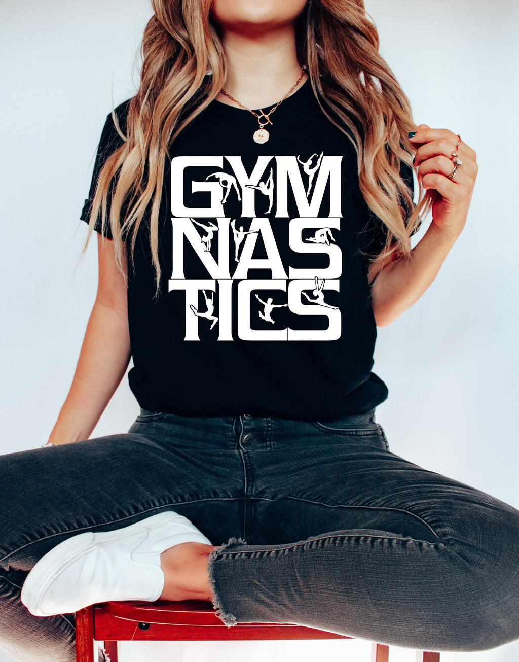 Gymnastics Lover T-Shirt: Gymnast Silhouette Design