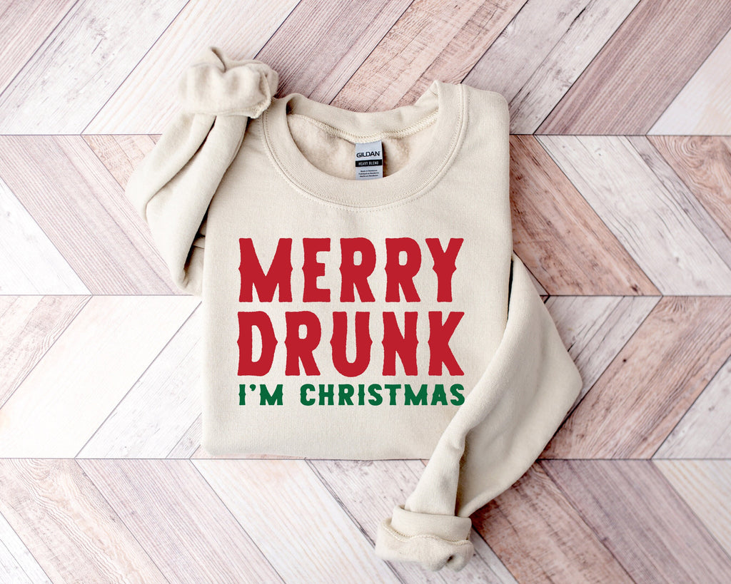 Merry And Drunk I'm Christmas Sweatshirt: Family Matching Top