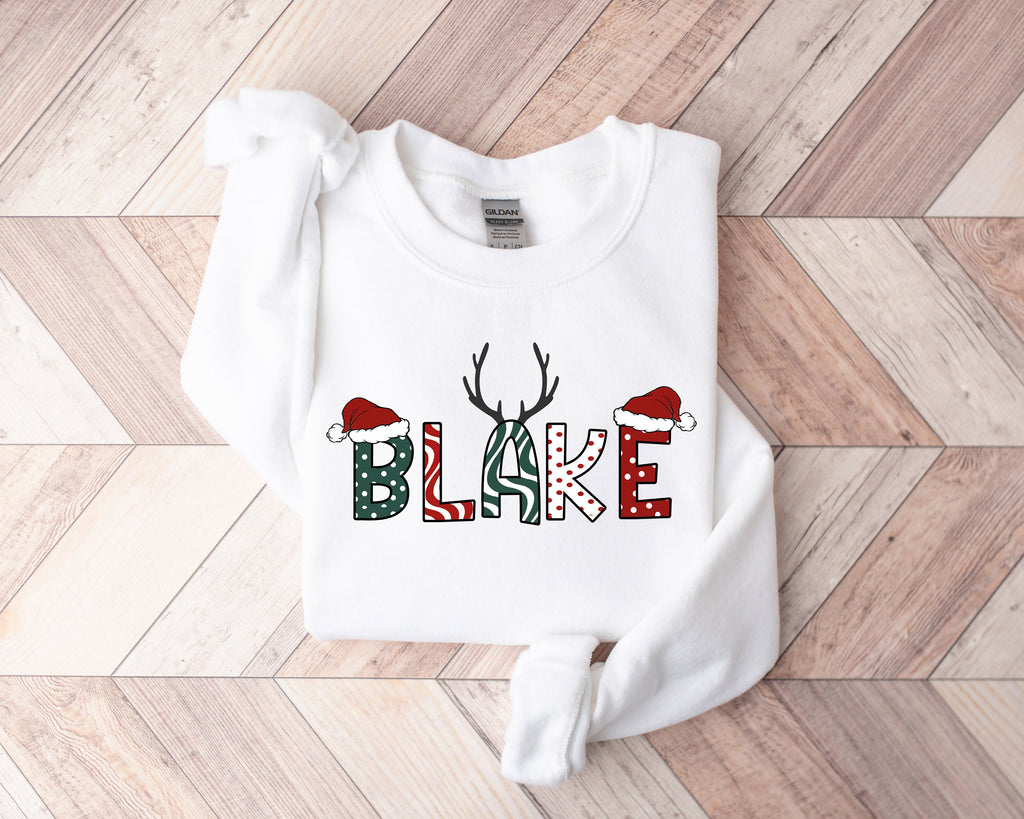 Personalized Reindeer Family Christmas Shirt