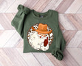 Cowboy Santa Christmas Sweatshirt: Western Holiday Shirt