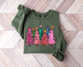 Pink Christmas Trees Shirt: Holiday Leopard Tee