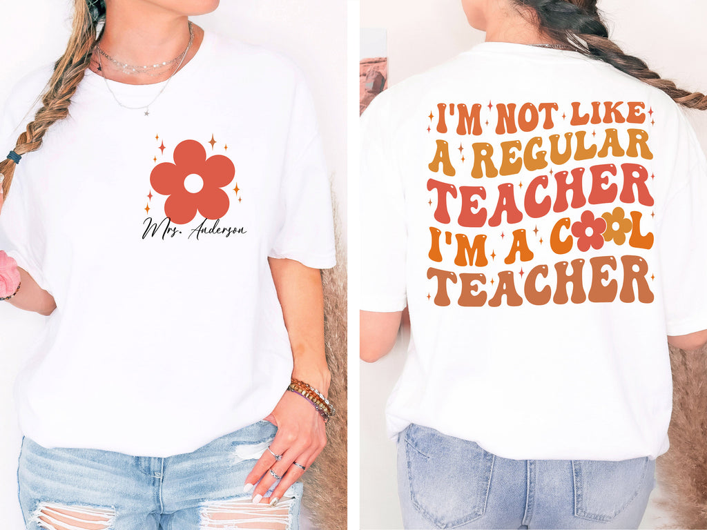 Custom Teacher Sweatshirt, Cool Teacher Shirt, Back To School
