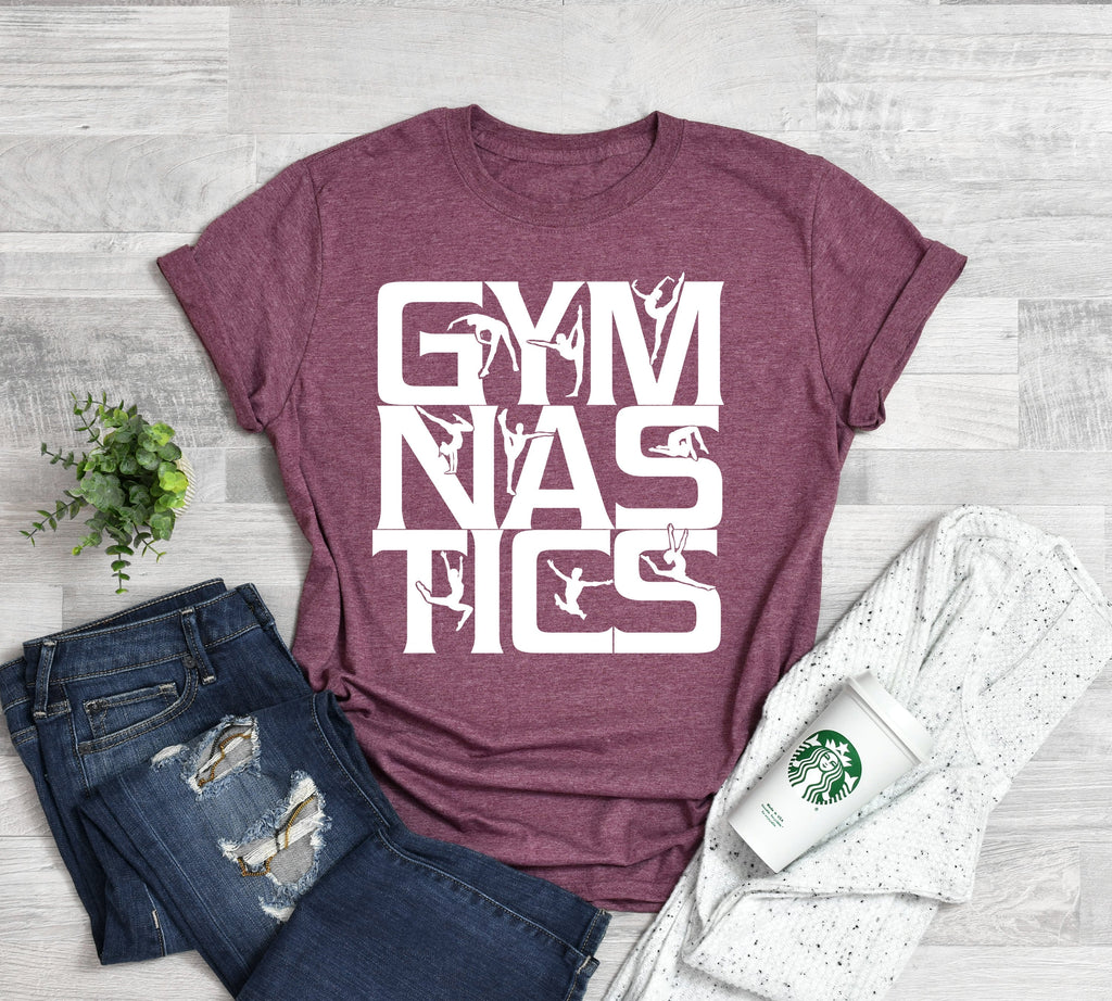 Gymnastics Lover T-Shirt: Gymnast Silhouette Design