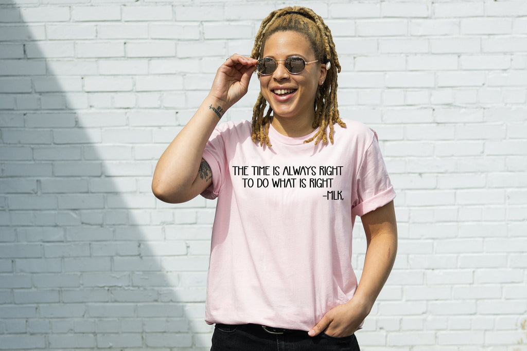 MLK Quote Shirt: Black History Activism Tee