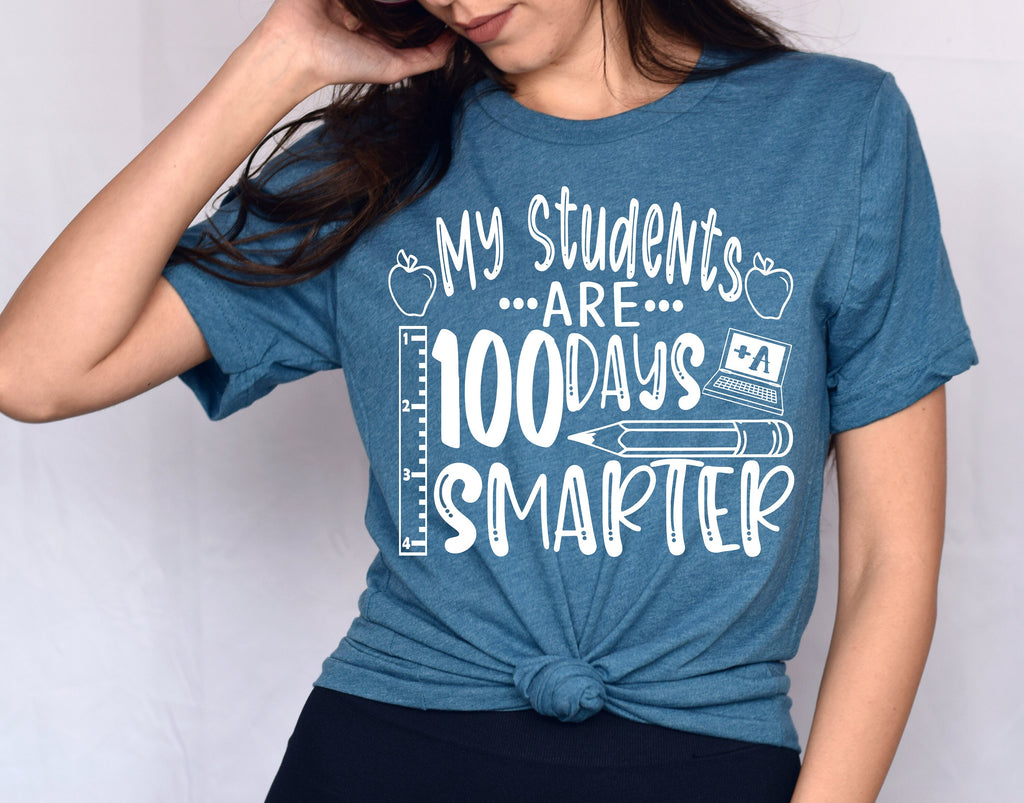 100 Days Smarter Shirt: Teacher Student Tee
