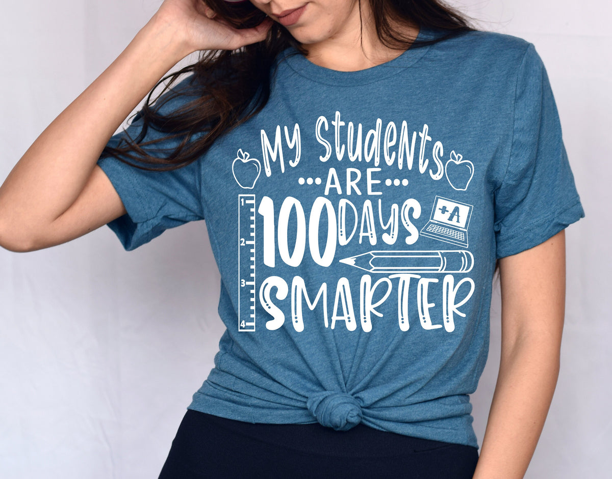 100 Days Smarter Shirt: Teacher Student Tee