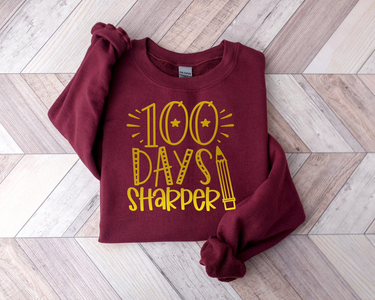 100 Days Sharper Teacher Shirt: Student Tee