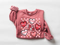 Cute Teacher Valentine shirt, Retro Heart Sweatshirt, Back to School Shirt