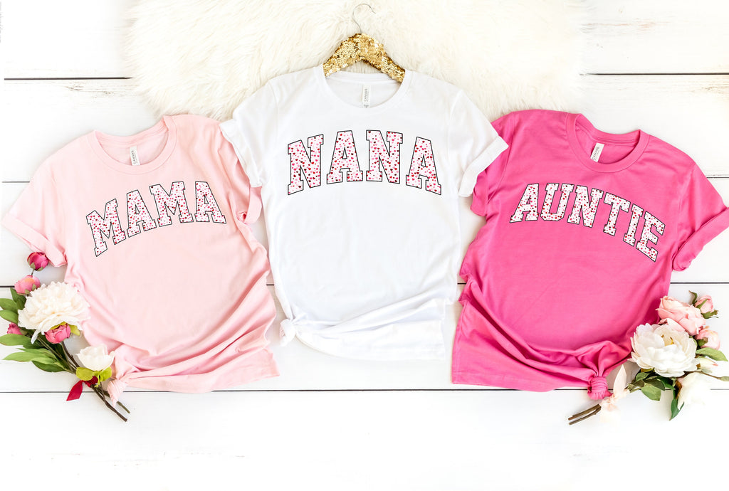 Mama Valentine's Day Sweatshirt: Heart Print Love Shirt
