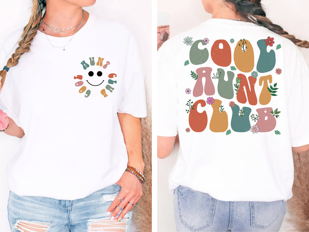 Cool Aunt Club Sweatshirt, Retro Auntie Shirt, Sister Gift