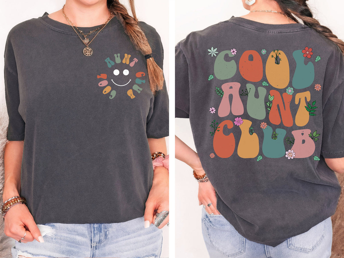 Cool Aunt Club Sweatshirt, Retro Auntie Shirt, Sister Gift