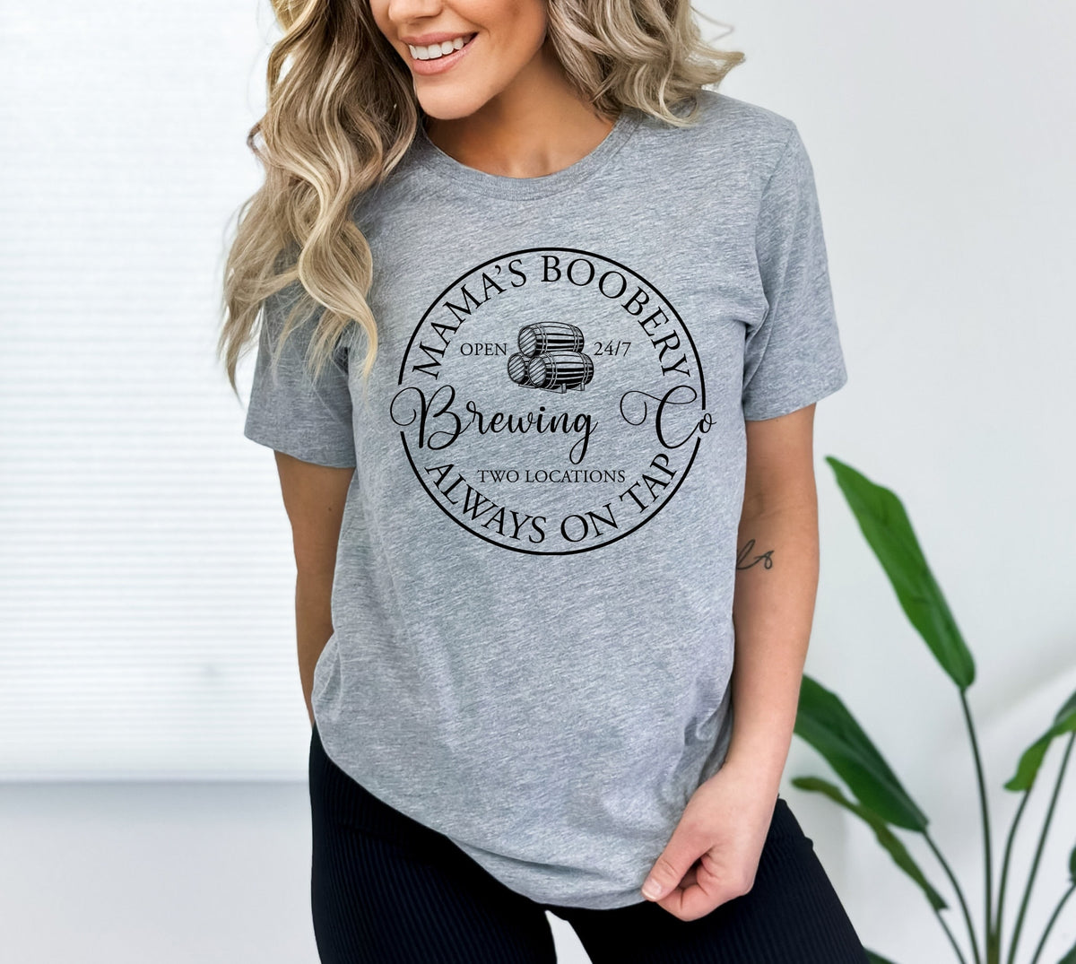 Mama's Boobery Brewing Co Sweatshirt - Funny Breastfeeding New Mom Gift