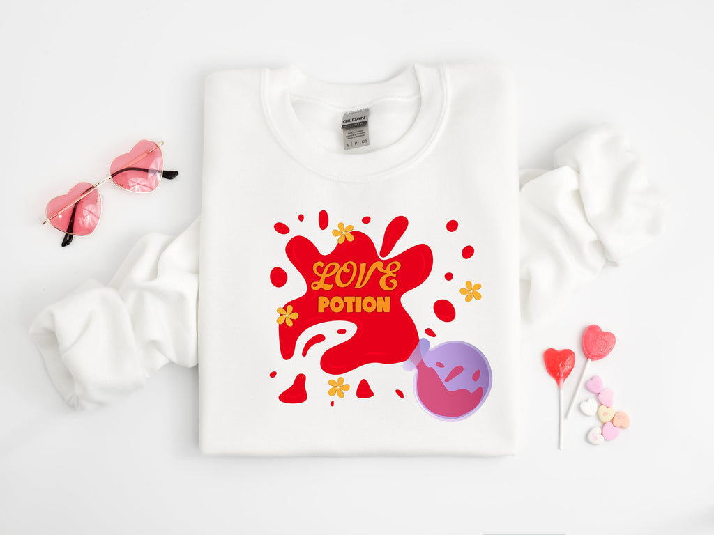 Love Potion Sweatshirt: Valentine's Day Martini Crewneck