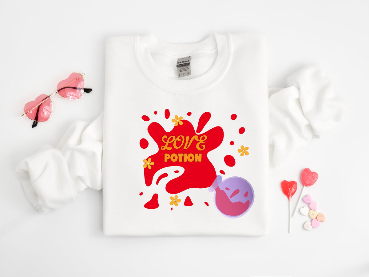 Love Potion Sweatshirt: Valentine's Day Martini Crewneck