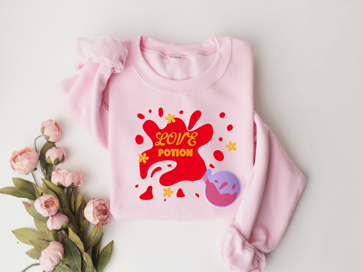 Love Potion Sweatshirt: Valentine's Day Martini Crewneck