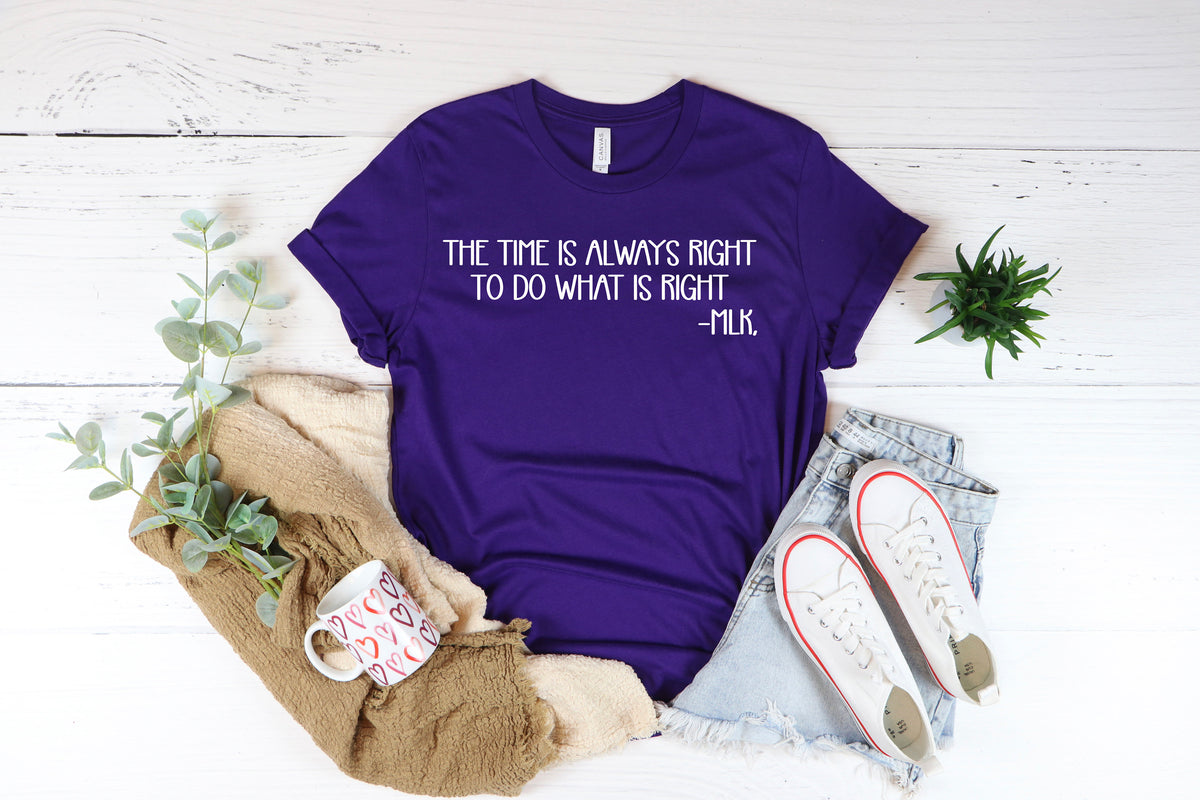 MLK Quote Shirt: Black History Activism Tee
