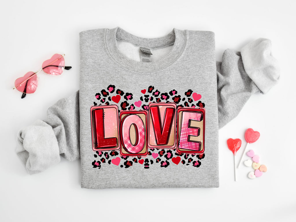 Leopard Love Valentine's Day Shirt or Sweatshirt