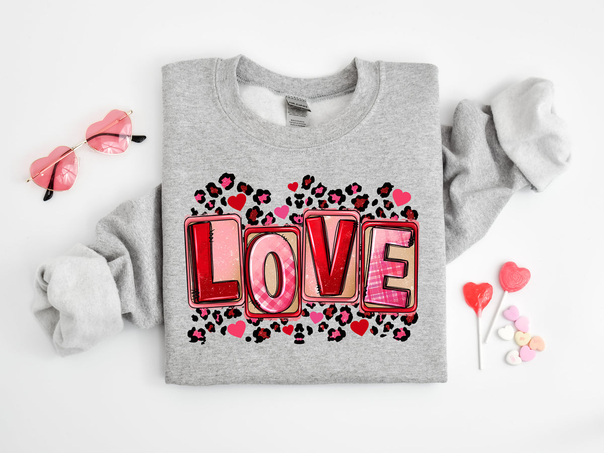 Leopard Love Valentine's Day Shirt or Sweatshirt