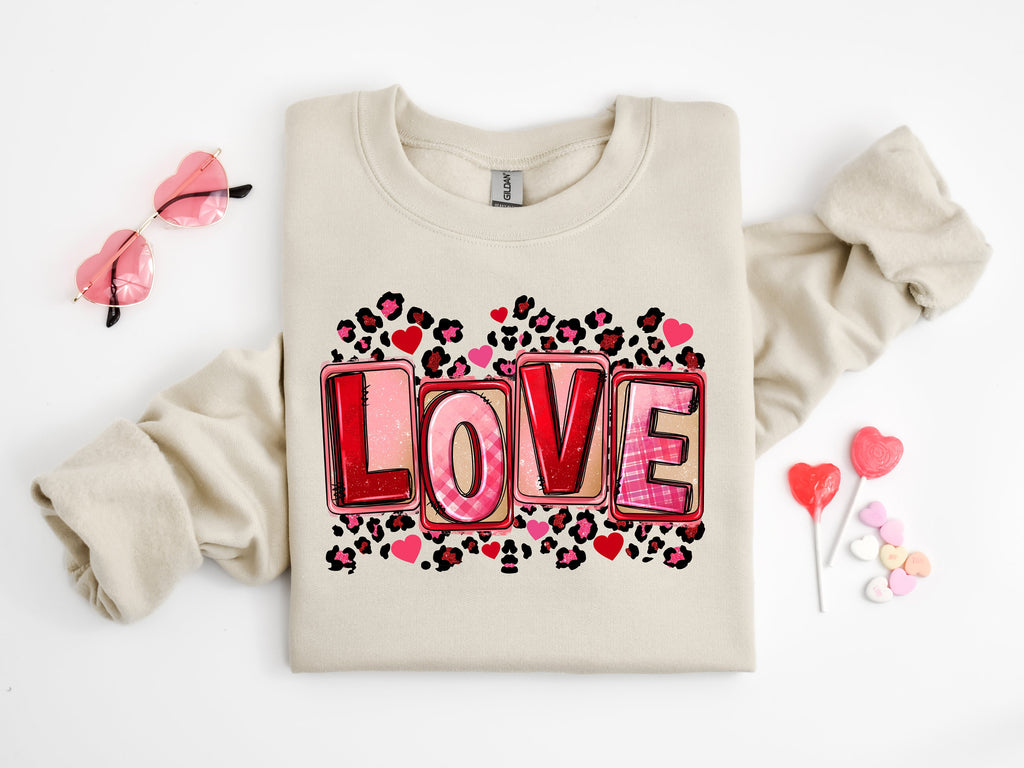 Leopard Love Valentine's Day Shirt or Sweatshirt