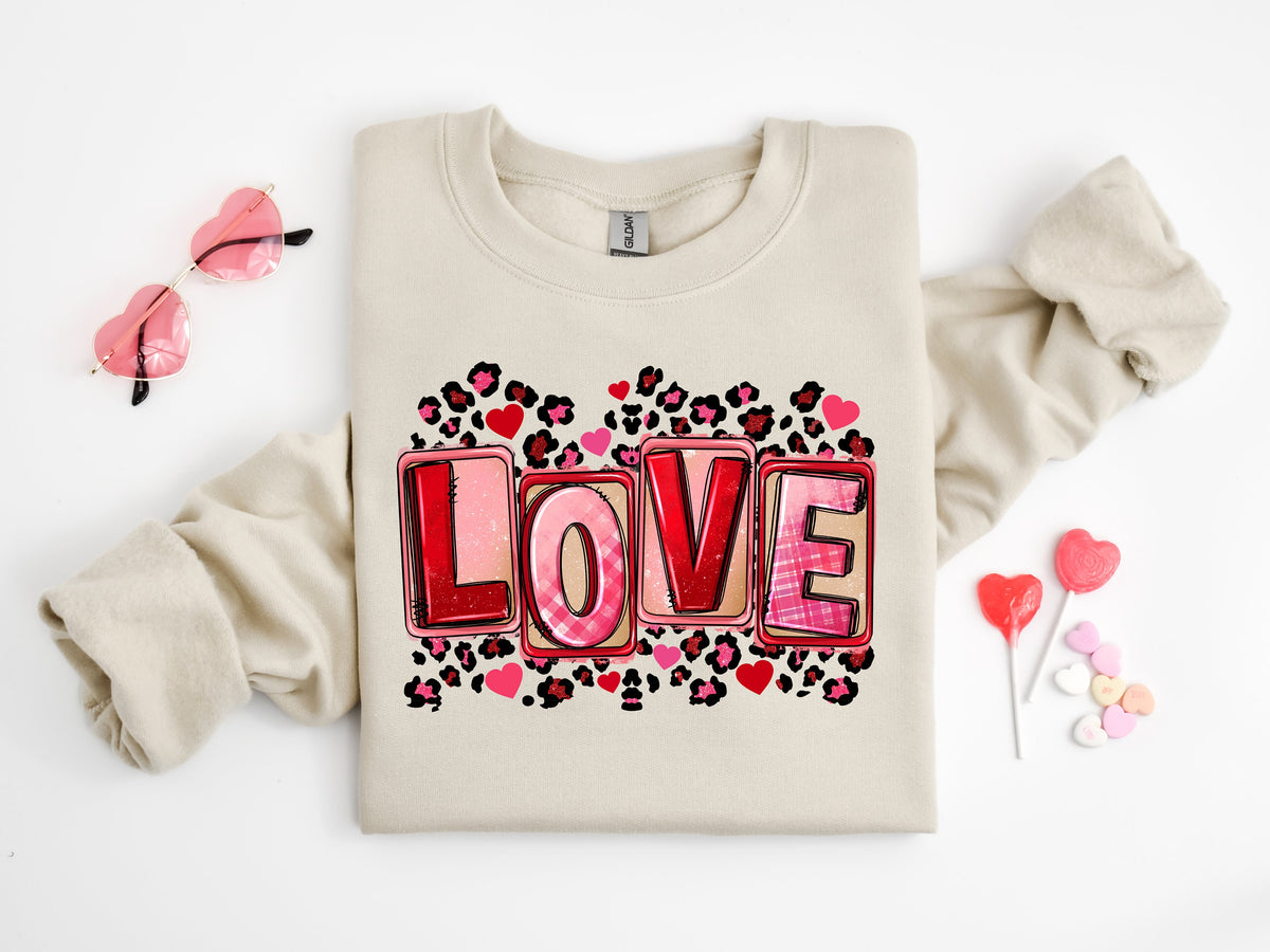 Leopard Love Valentine's Day Shirt or Sweatshirt