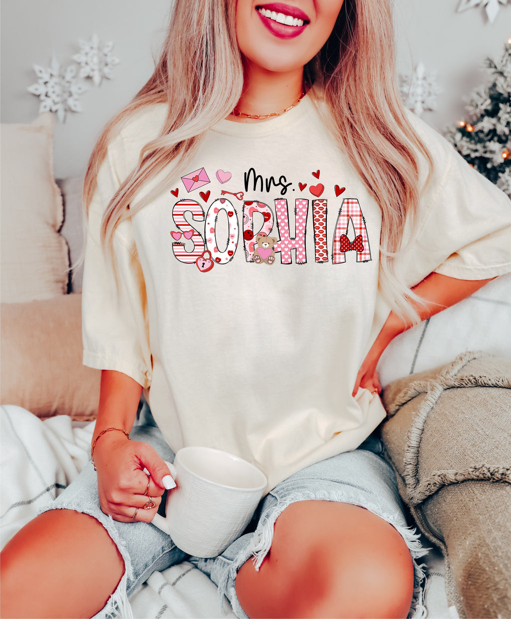 Personalized Teacher Valentine Shirt: Custom Name