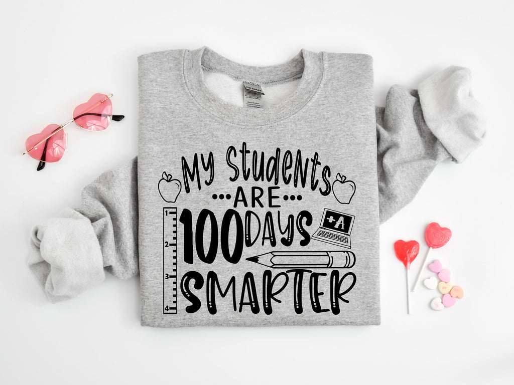 100 Days Smarter Shirt: Teacher Student Tee